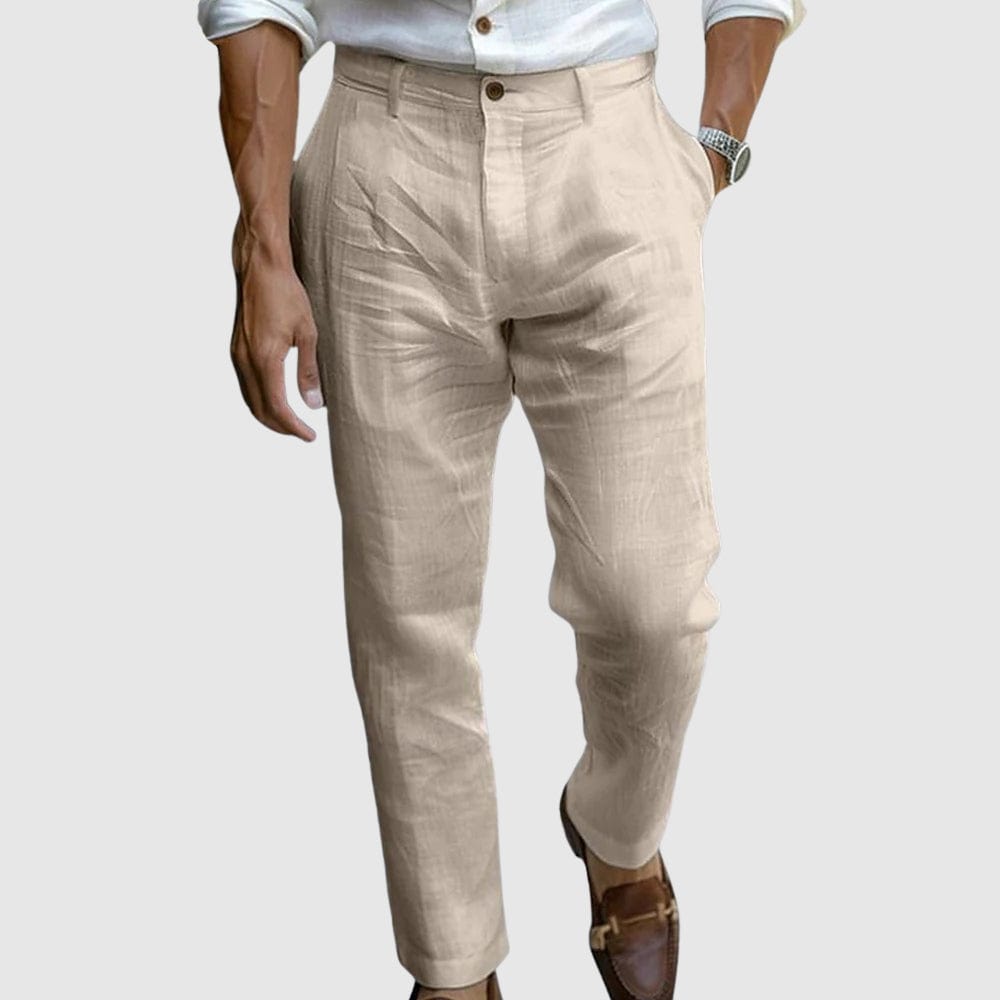 Lorenzo Tapered Linen Pants