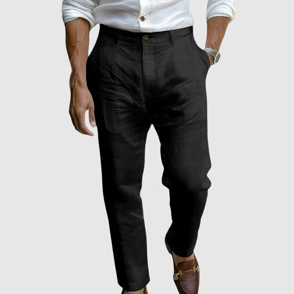 Lorenzo Tapered Linen Pants