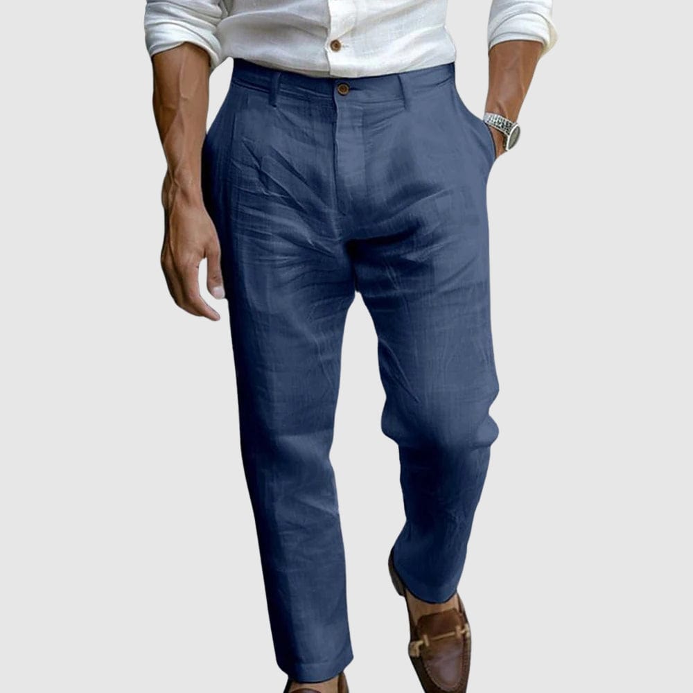 Lorenzo Tapered Linen Pants