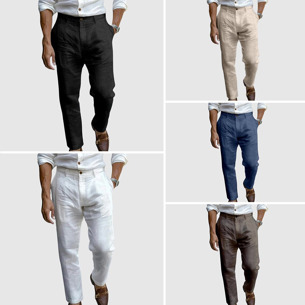 Lorenzo Tapered Linen Pants